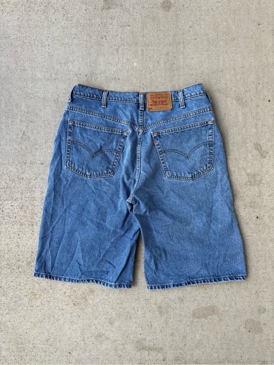 Levi's Other - Vintage 90s Levi's 575 Light Wash Wide Leg Shorts / Jorts - 36W